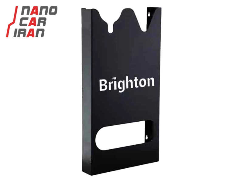 هولدر دو دستگاه دیواری برایتون مشکی Brighton Black Dual Wall Rack for Polishers